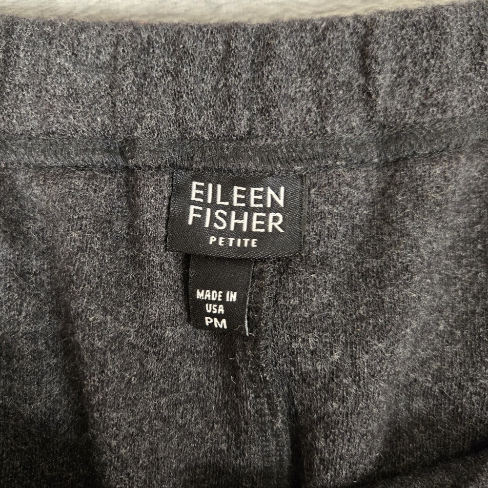 Vintage Eileen Fisher 100% Boiled Wool 2 Piece Set Womens S/M Jacket Pants Gray - Picture 8 of 16
